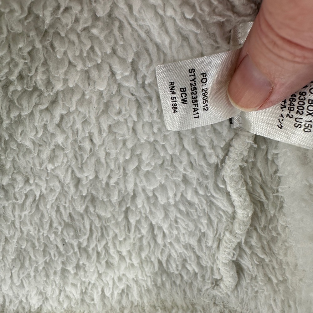 Patagonia Los Gatos Fleece Pullover Womens Small Birch White 1/4 Quarter Zip S - Picture 10 of 11